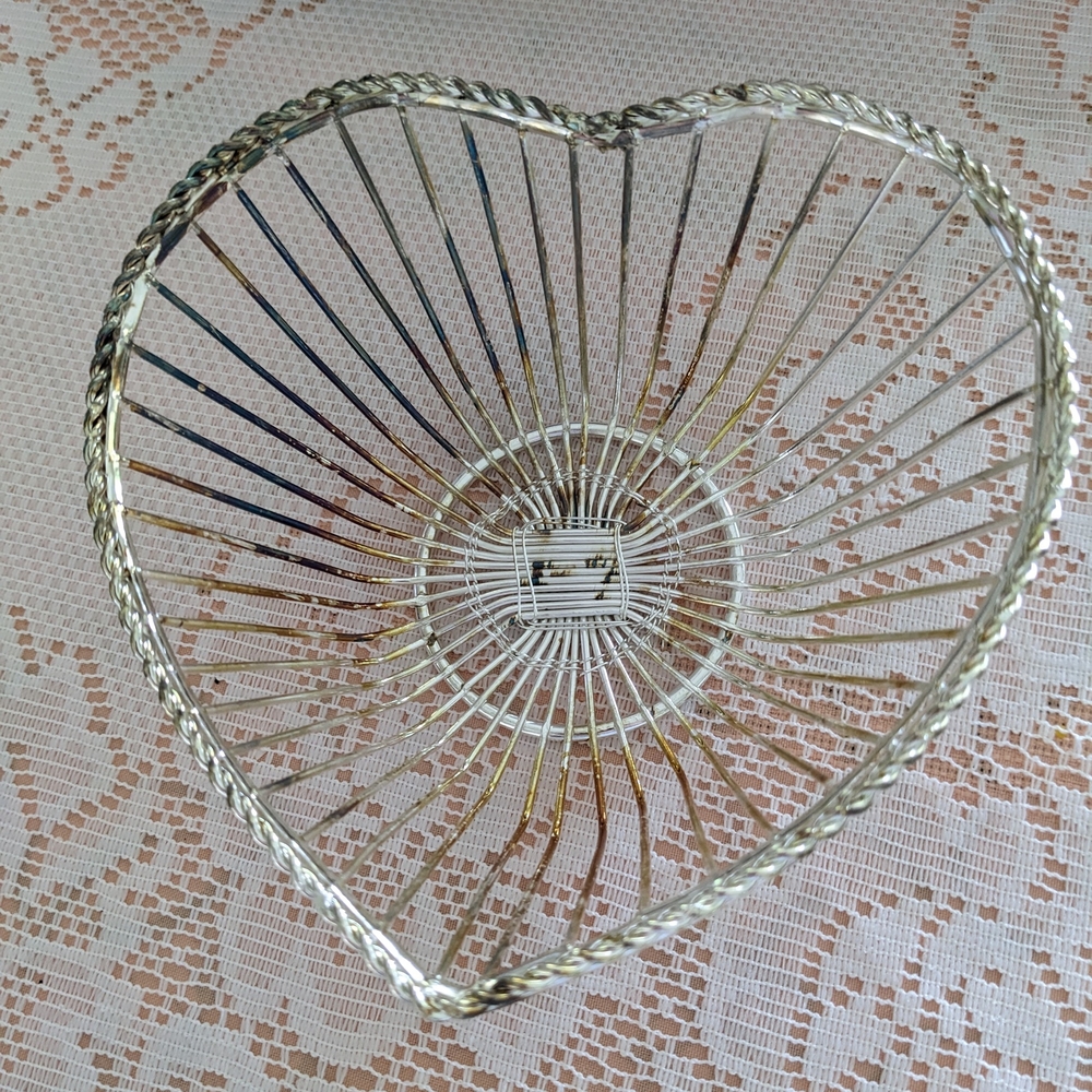 Heart-Shaped Wire Basket